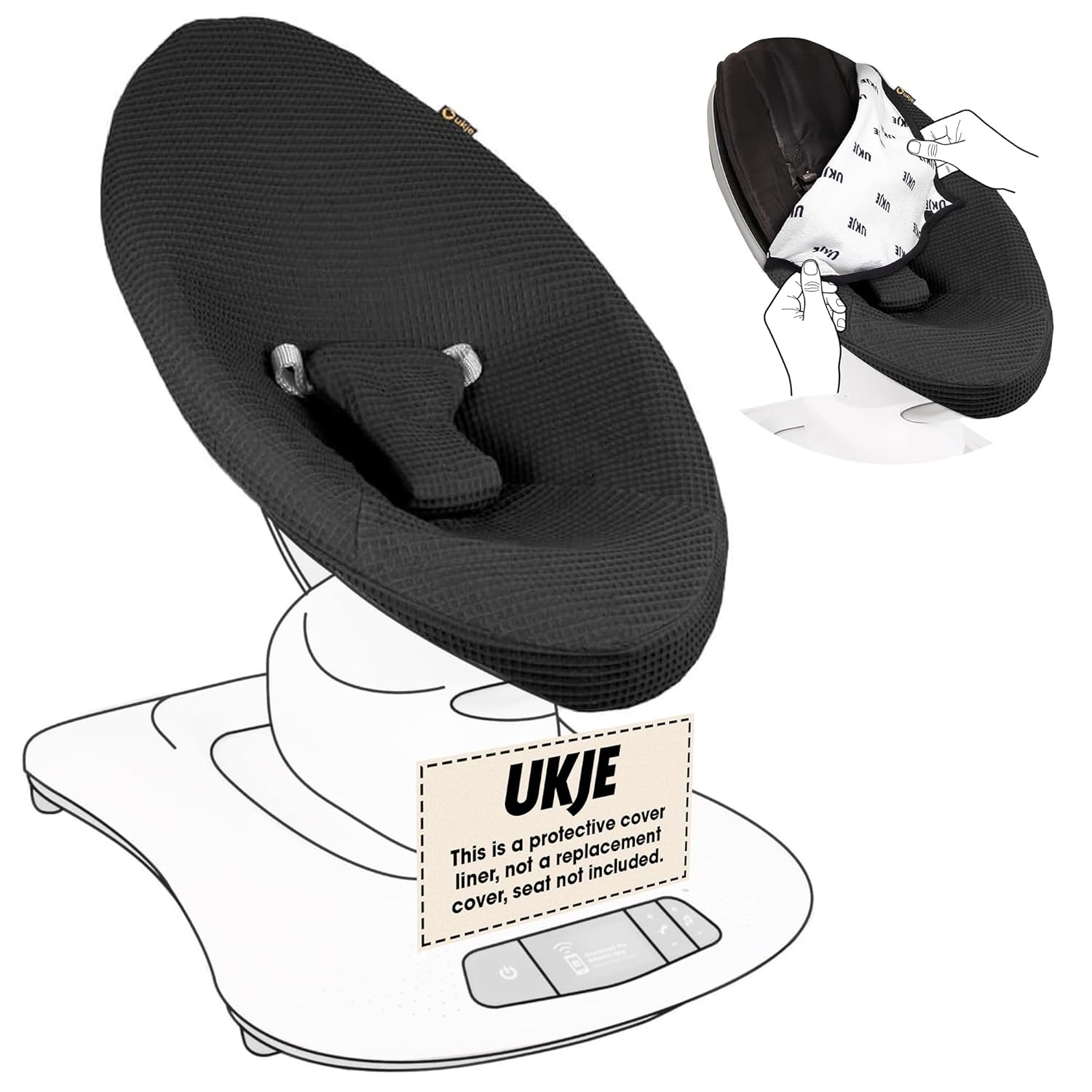 UKJE Funda protectora para balancín para bebé, compatible con el modelo anterior a 2022 MamaRoo 4 de 4moms MamaRoo 4 – Funda para columpio para