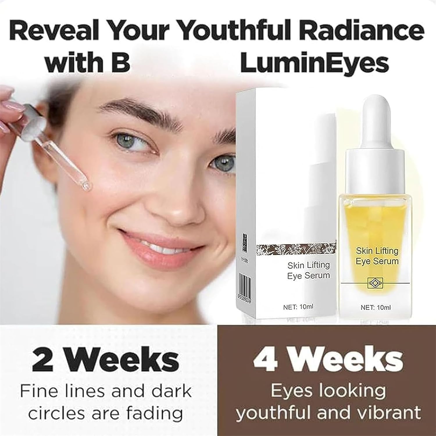 Lumineyes Skin Lifting Eye Serum,Peptide Eye Lift Serum,Retinol Eye Serum,Anti Arrugas Eye Serum para Hinchazo,Ojeras Ojeras,Bolsas debajo de los
