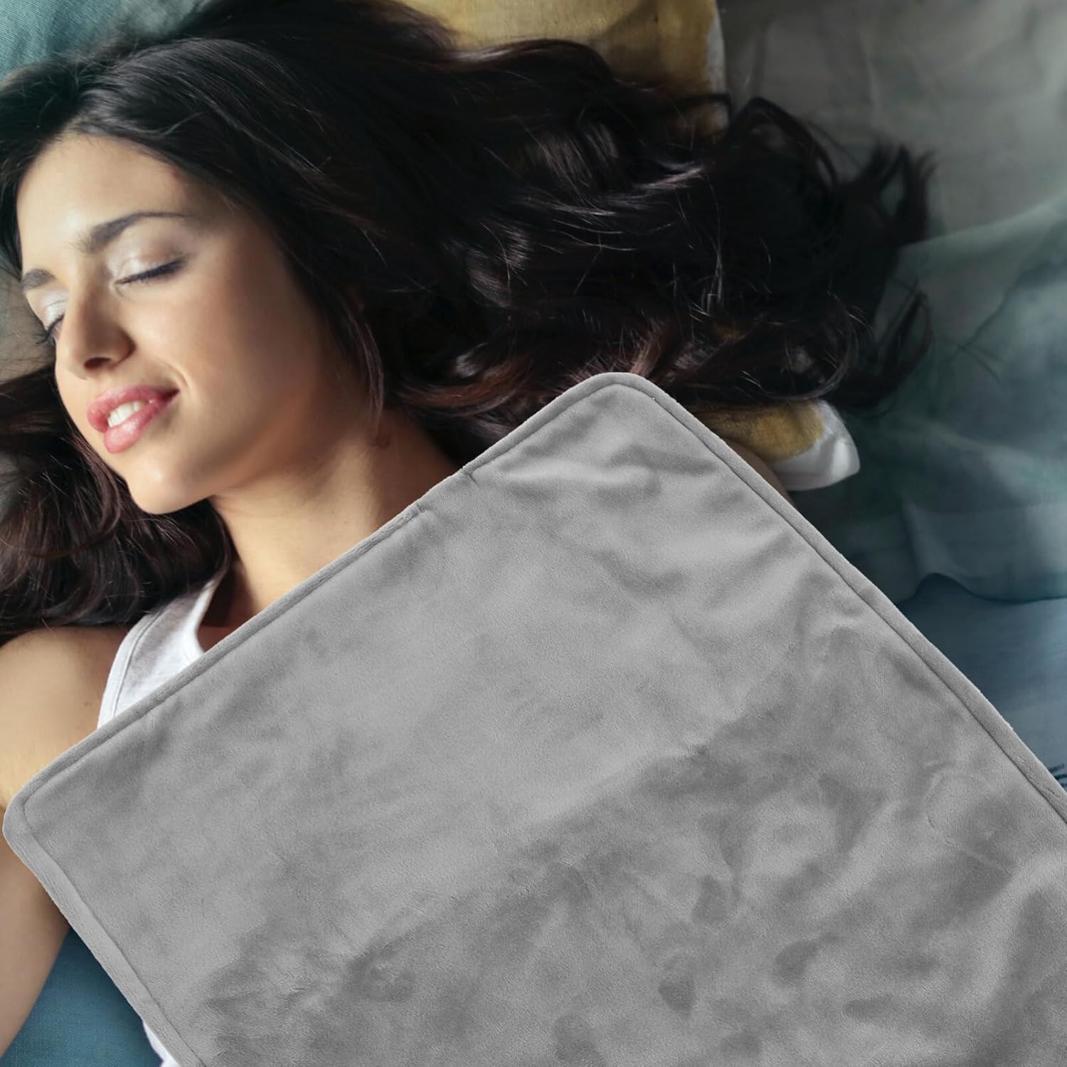 Abaodam Almohadillas de calefacción, almohadilla térmica, mantas eléctricas, manta de calefacción para pies, manta de calefacción pequeña, manta