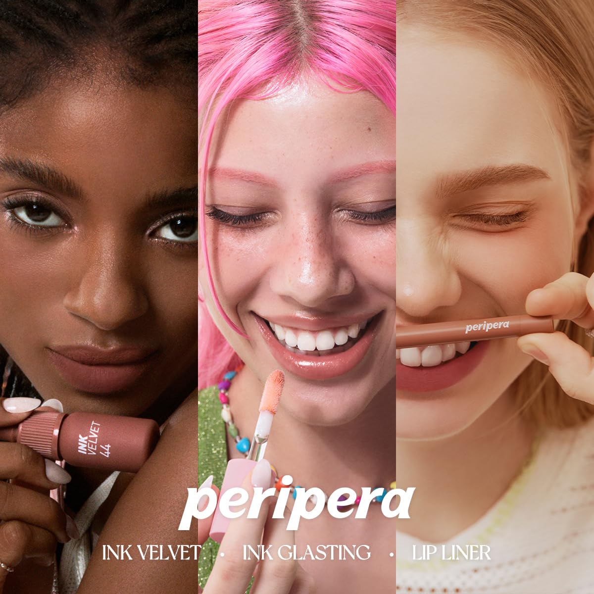 Peripera Ink Glasting Lip Gloss  Antiadherente, alto brillo, varita 4XL para una fácil aplicación, labios cómodos, regordetes, de aspecto más