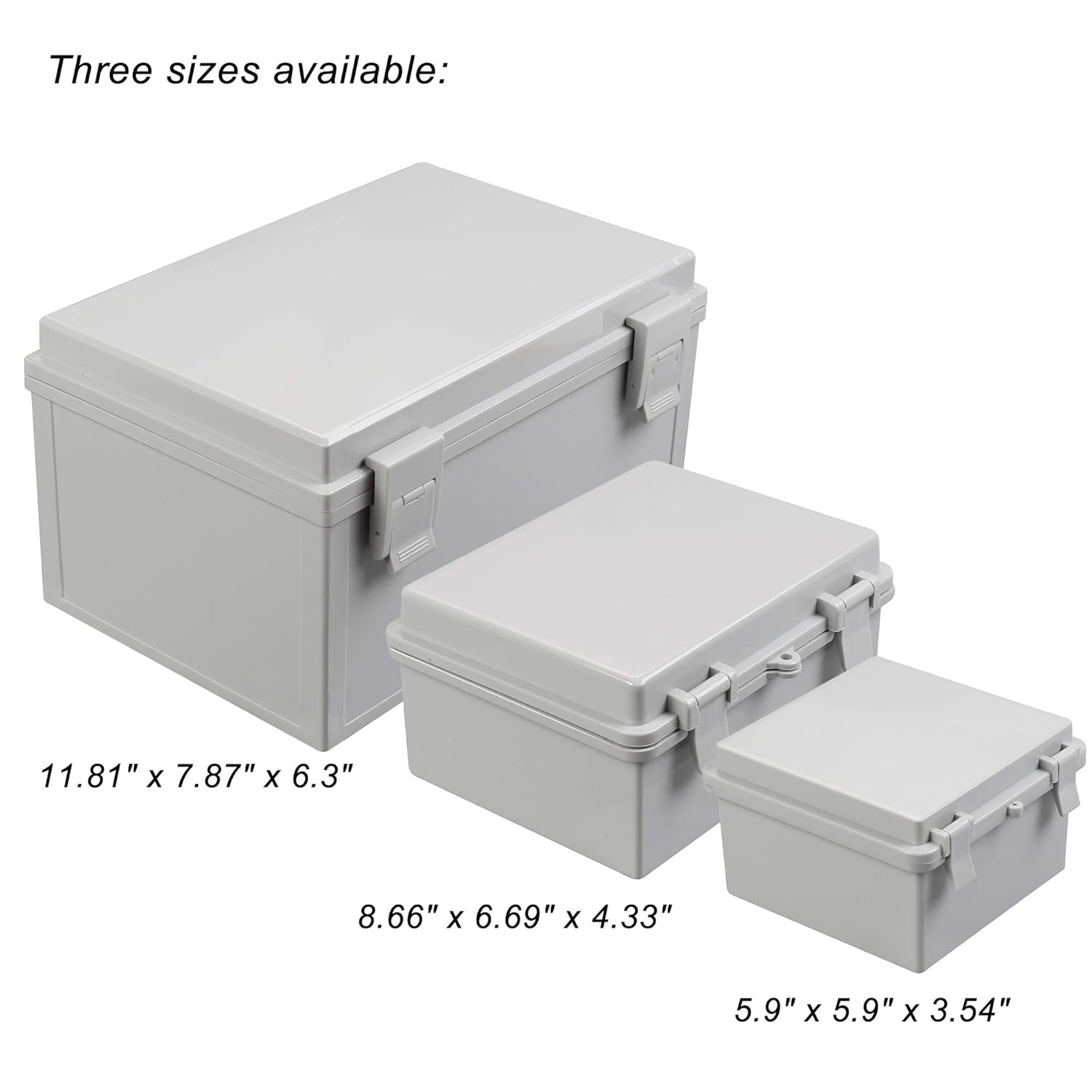 CrocSee Caja de conexiones IP65 de plástico ABS, a prueba de polvo, impermeable, caja de conexiones universal duradera para proyectos eléctricos con