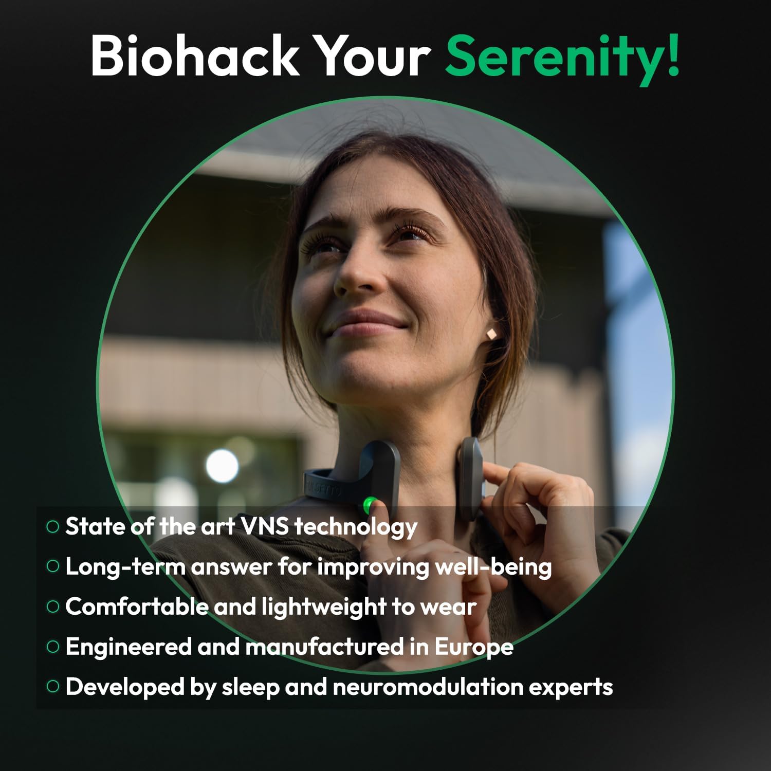 Pulsetto Dispositivo de relajación personalizado  Estimulador natural del nervio vago para curación, descanso y rejuvenecimiento  Dispositivo Neuro