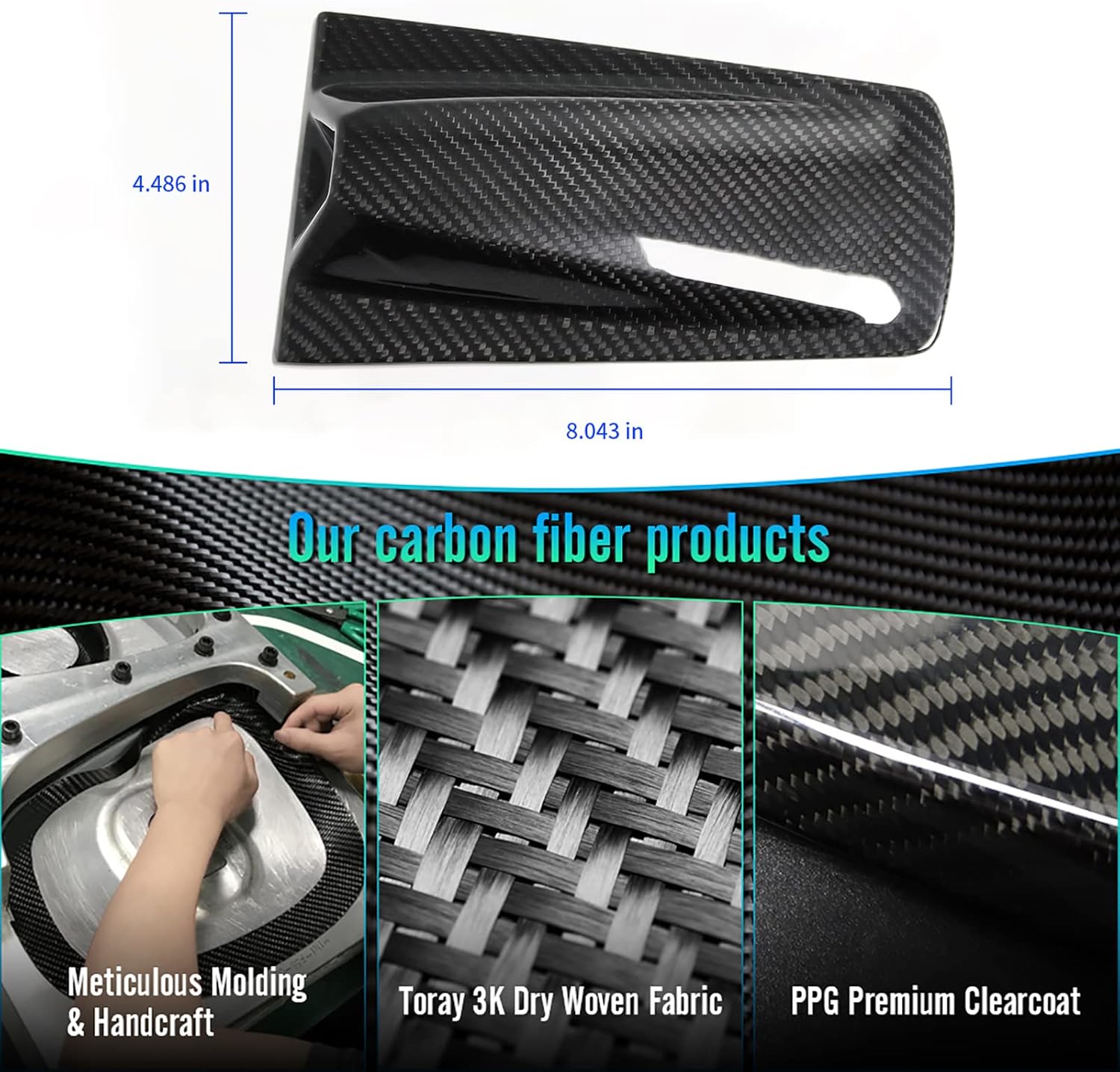 Cubierta trasera para cámara Decklid de automóvil para C8 Corvette 2020 2021 2022 2023, panel de cubierta de cubierta de techo de fibra de carbono