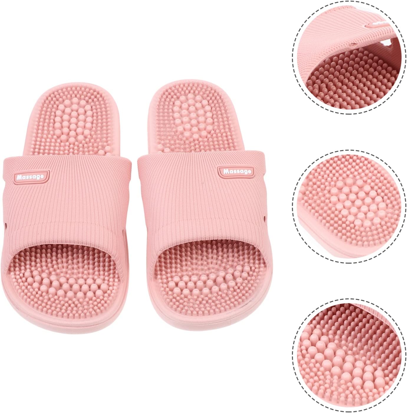EXCEART 1 par de zapatillas de masaje de pies acupresión pie punta abierta reflexología sandalias para mujer sandalias para hombre sandalias de