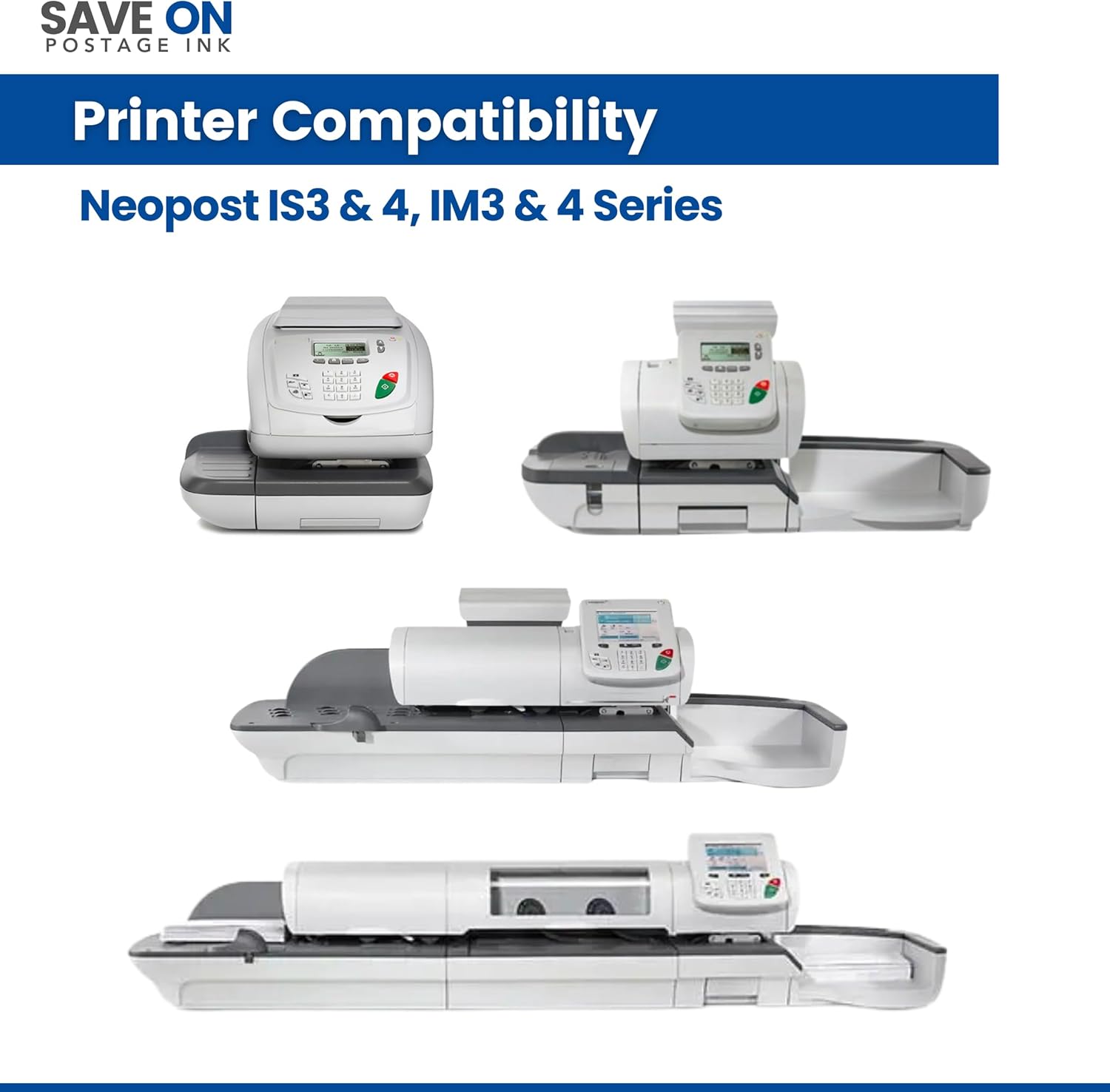 Cartucho de tinta compatible con ISINK34 Quadient Neopost para máquinas de correo IM 3, IM4, IS3 y 4 Series – Fabricado con nuevos componentes