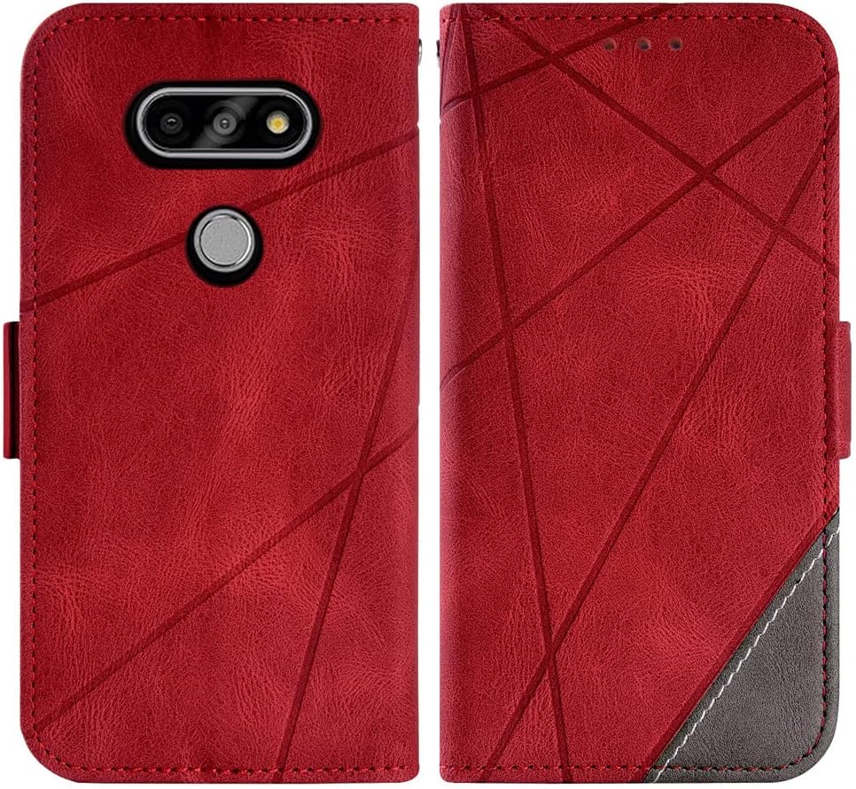 Compatible con LG Aristo 5K31Fortune 3Phoenix 5K8xTribute MonarchRisio 4 – Funda tipo cartera de vidrio templado para LGK31 Rebel K 31 31K Aristo5