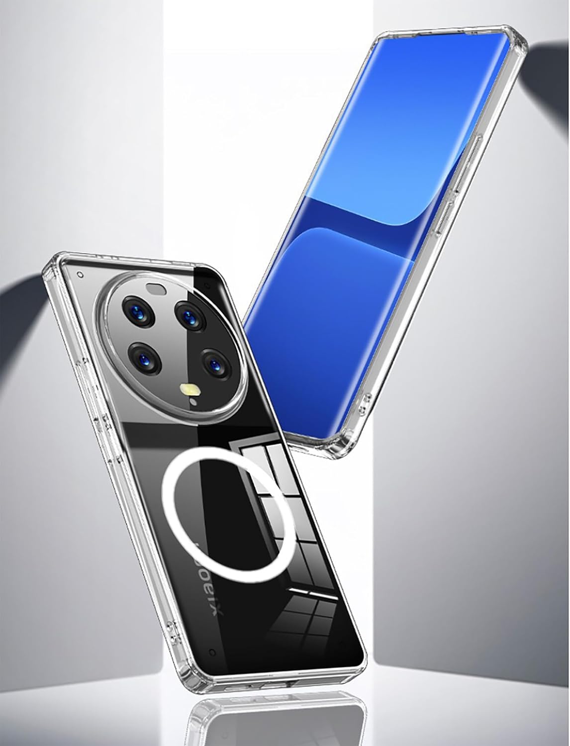 MingWei Xiaomi 13 Ultra Case Clear Soft TPU Absorción de impactos Funda protectora híbrida delgada y ligera a prueba de golpes compatible con Xiaomi