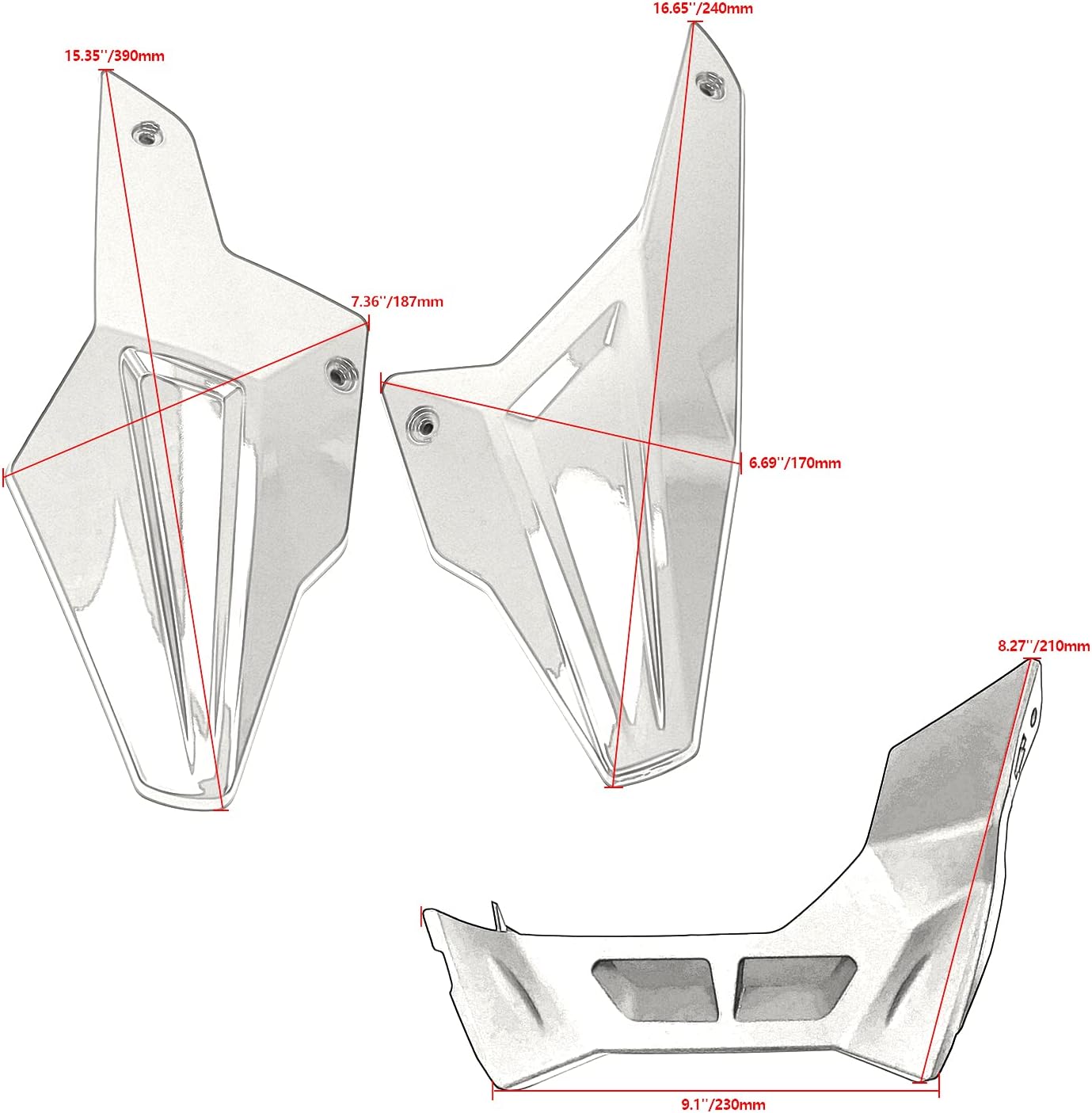 Protector de alerón de motor de carenado inferior para motocicleta, carenado, carenado, panel de chasis, protector de chasis para F900R F900XR 2020