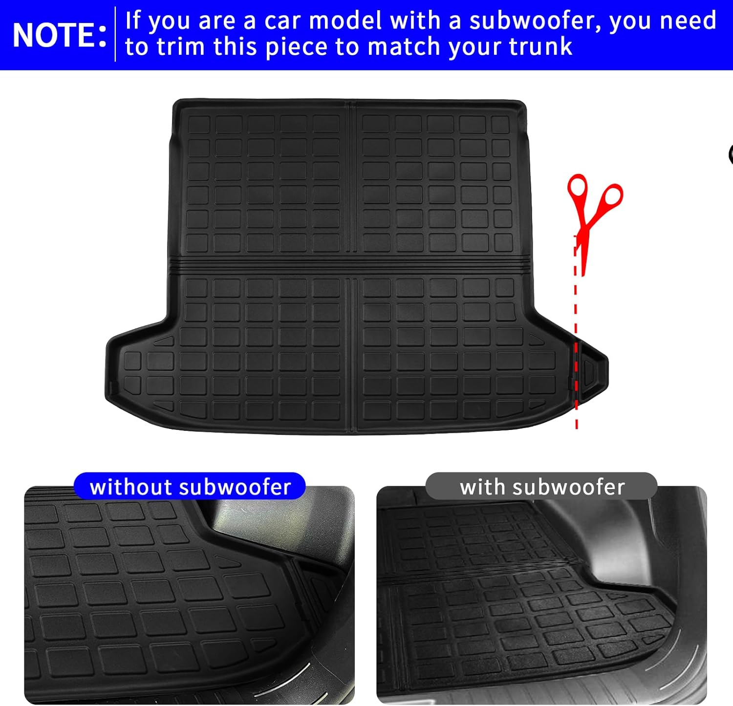 Rongtaod Alfombrillas compatibles con Hyundai Tucson 2022 2023 2024 2024 Alfombrilla de carga mejorada para maletero, forro de carga, protector de
