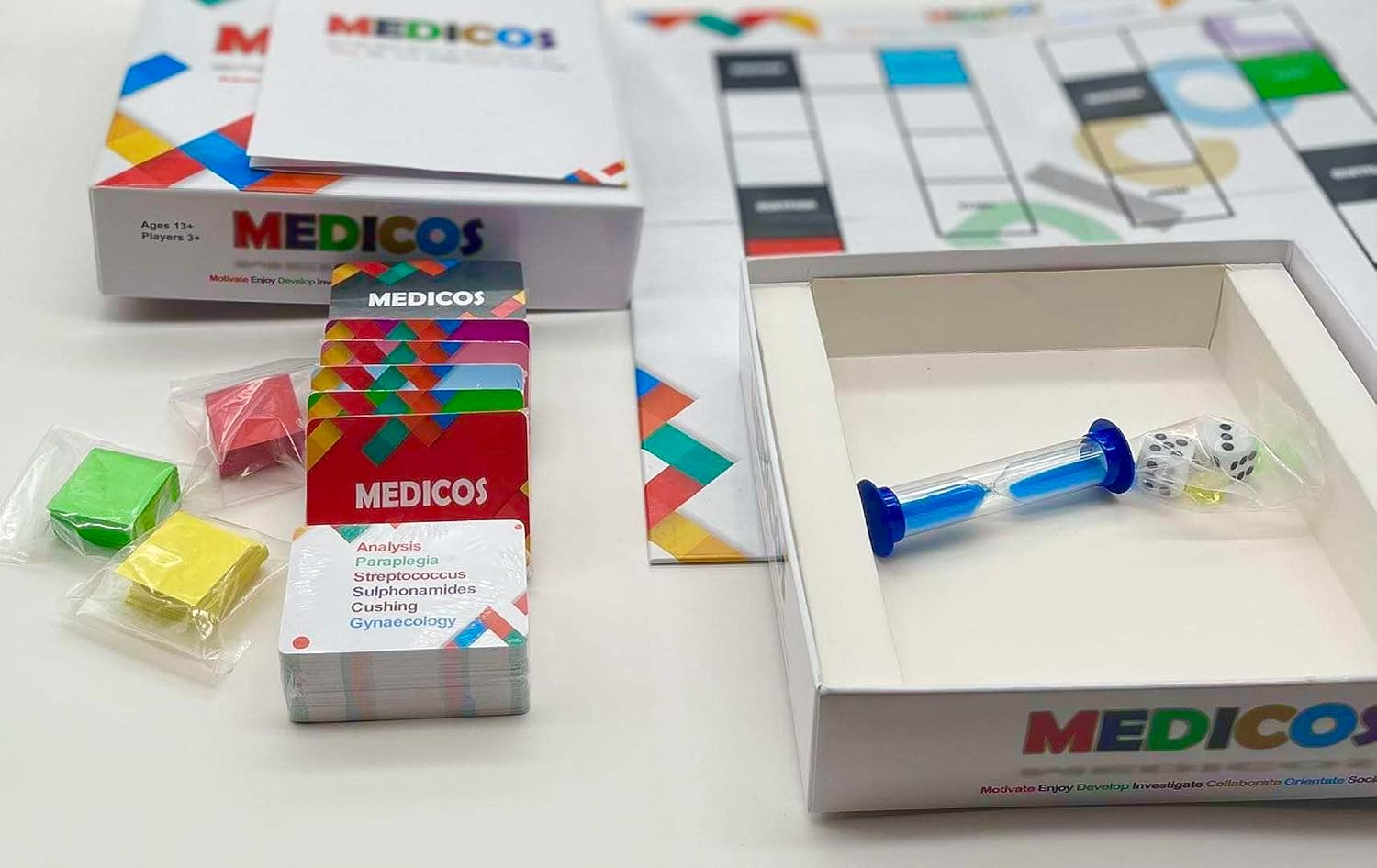Medicos NCLEX USMLE – Juego de mesa de trivia de terminología médica, recurso NCLEX USMLE para regalo de estudiante de medicina y enfermería, a