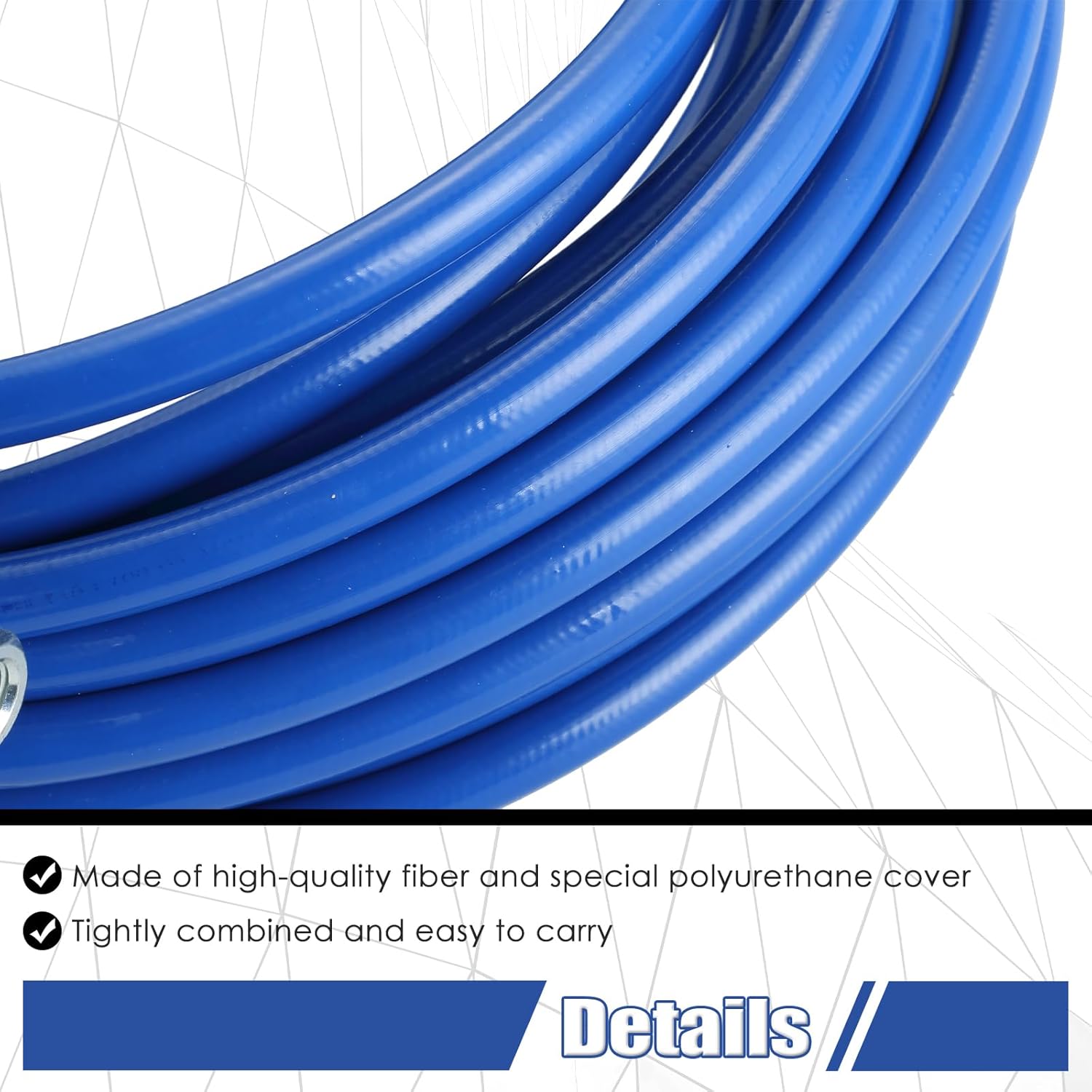 MAOPINER Manguera de pulverización de pintura sin aire de 14 pulgadas  Pulverizador de pintura universal de alta presión tubo de fibra flexible 3300