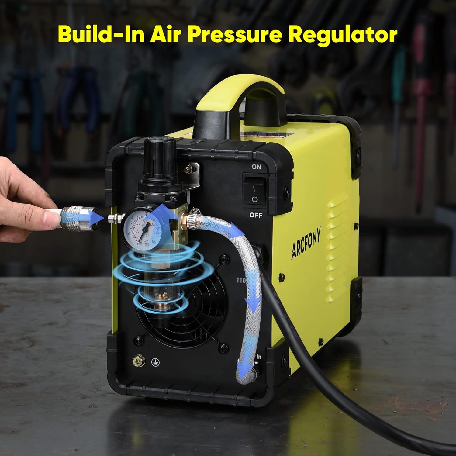 Cortador de plasma, CUT55DP Pro 55Amps máquina de corte de plasma de arco piloto, doble voltaje 110V220V IGBT Inverter máquina de corte