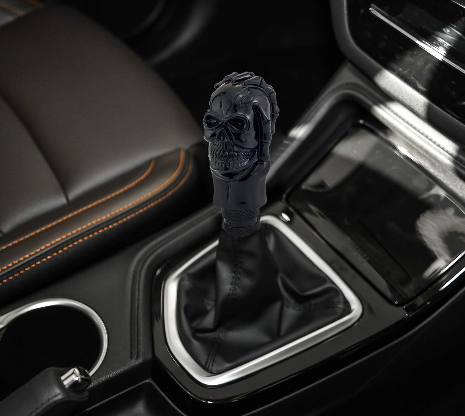 Thruifo Palanca manual de palanca de cambios para coche, mango de palanca de cambios automático, estilo de palo de esqueleto mágico que se adapta a