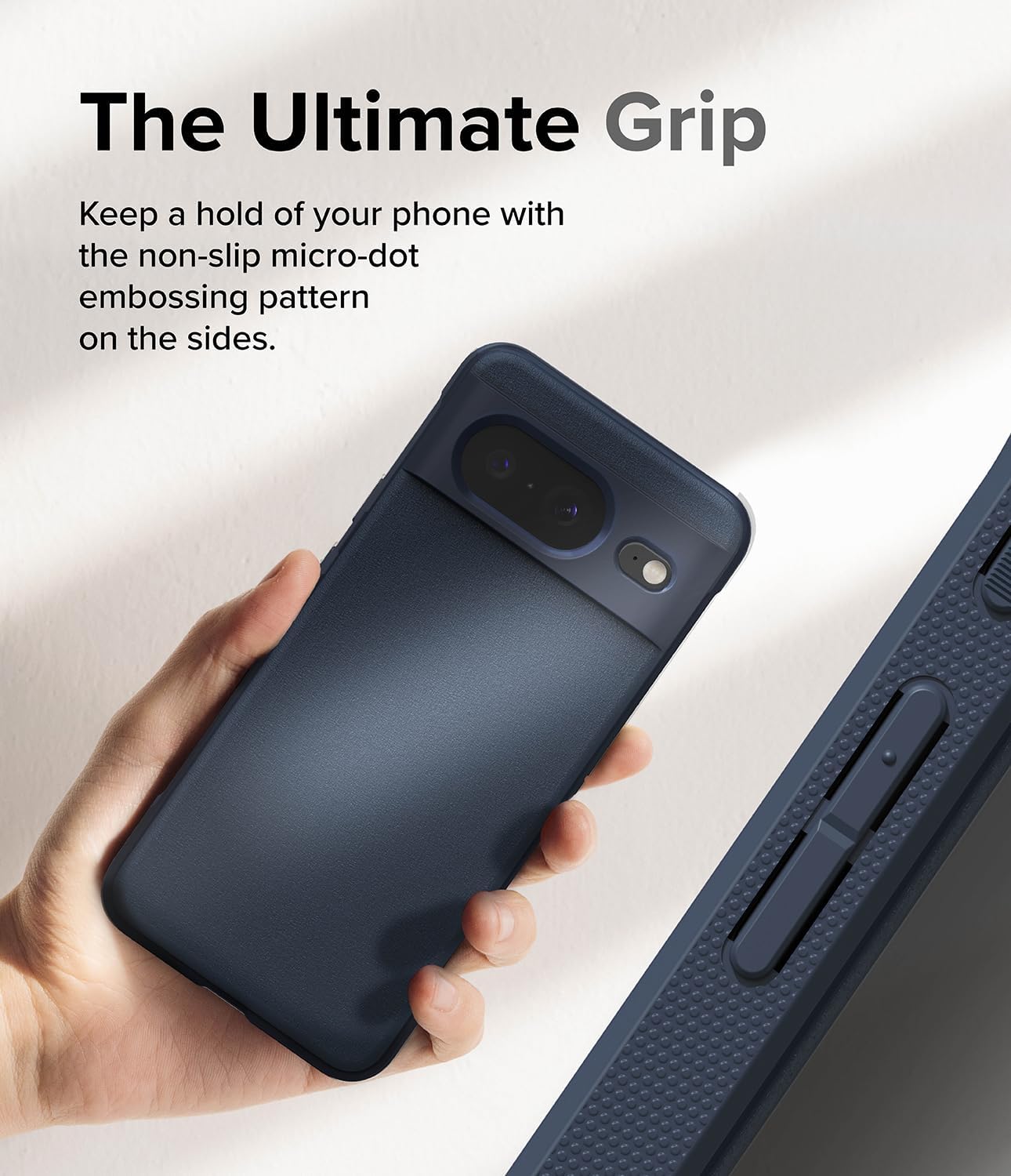 Ringke Onyx – Funda compatible con Google Pixel 8 Navy + Glass compatible con Google Pixel 8
