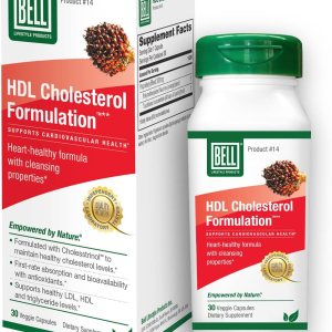 Bell HDL Cholesterol Formulation, Suplemento para la salud del colesterol – Mezcla patentada, para mujeres y hombres  30 cápsulas Bell HDL Cholesterol Formulation, Suplemento para la salud del colesterol – Mezcla patentada, para mujeres y hombres  30 cápsulas