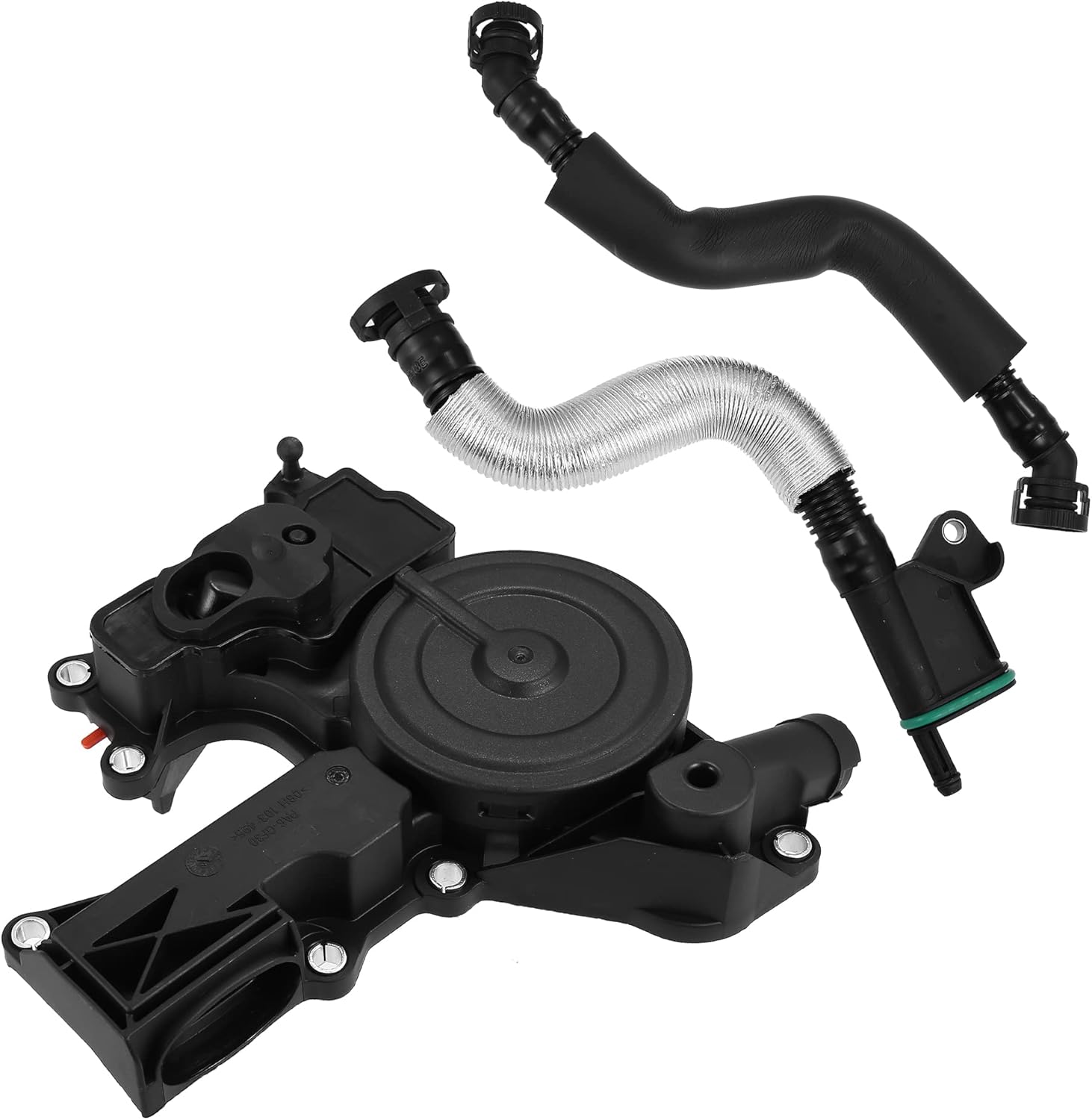 X AUTOHAUX PCV válvula motor cárter ventilación separador aceite manguera respiradero tubo kit 06H103495AH para VW Beetle CC Jetta GTI Passat Tiguan