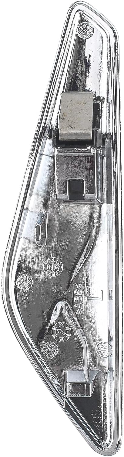 AUTOKAY Guardabarros delantero cromado para BMW F25 X4 F26 X3 2013-2017 sustituye a 51117338569 51117338570