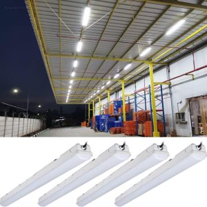 LEONLITE Luz LED hermética de vapor de 4 pies, 70 W, 9000 lúmenes, 5000 K, 100-277 V, 0-10 V, regulable, a prueba de vapor, lámpara LED impermeable LEONLITE Luz LED hermética de vapor de 4 pies, 70 W, 9000 lúmenes, 5000 K, 100-277 V, 0-10 V, regulable, a prueba de vapor, lámpara LED impermeable