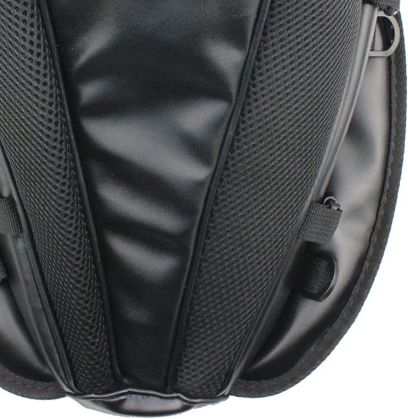 Bolsa de motocicleta de diseño único, bolsa de cola de motor antideslizante de gran capacidad, bolsas de sillín ligeras impermeables de PU, para