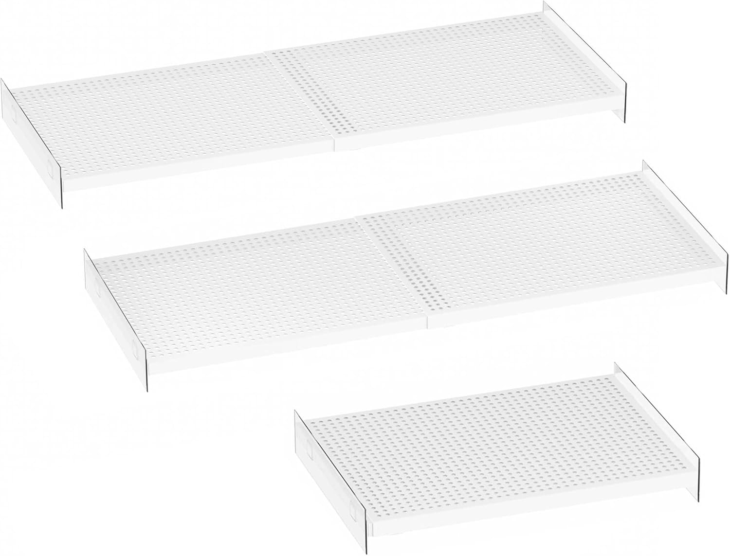 Divisor de estantes de armario, estante de tensión de gabinete de metal resistente, separador de estantes para armario, despensa, cocina,
