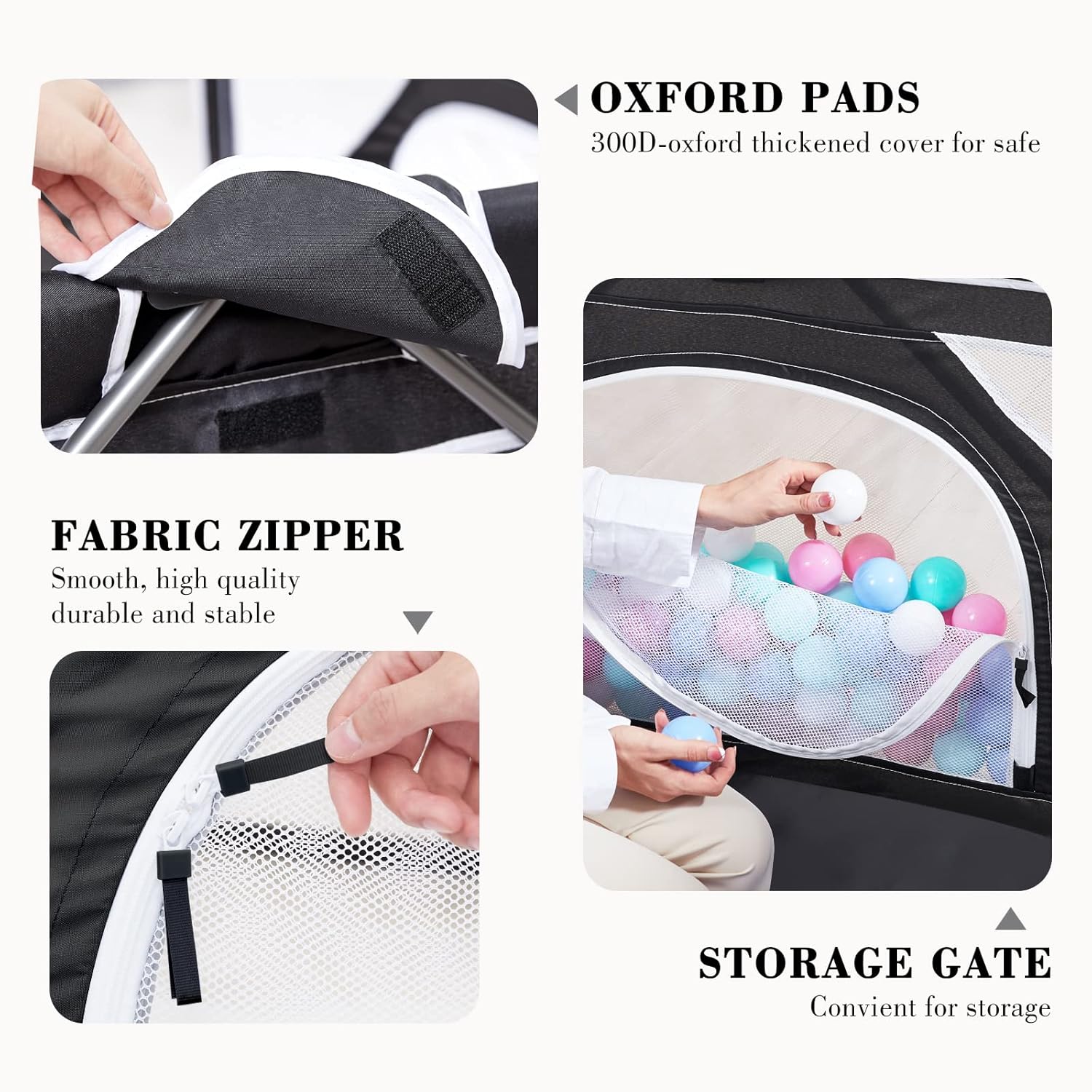 ANGELBLISS Corralito plegable para bebés y niños pequeños, centro de actividades para bebés en interiores y exteriores con malla transpirable