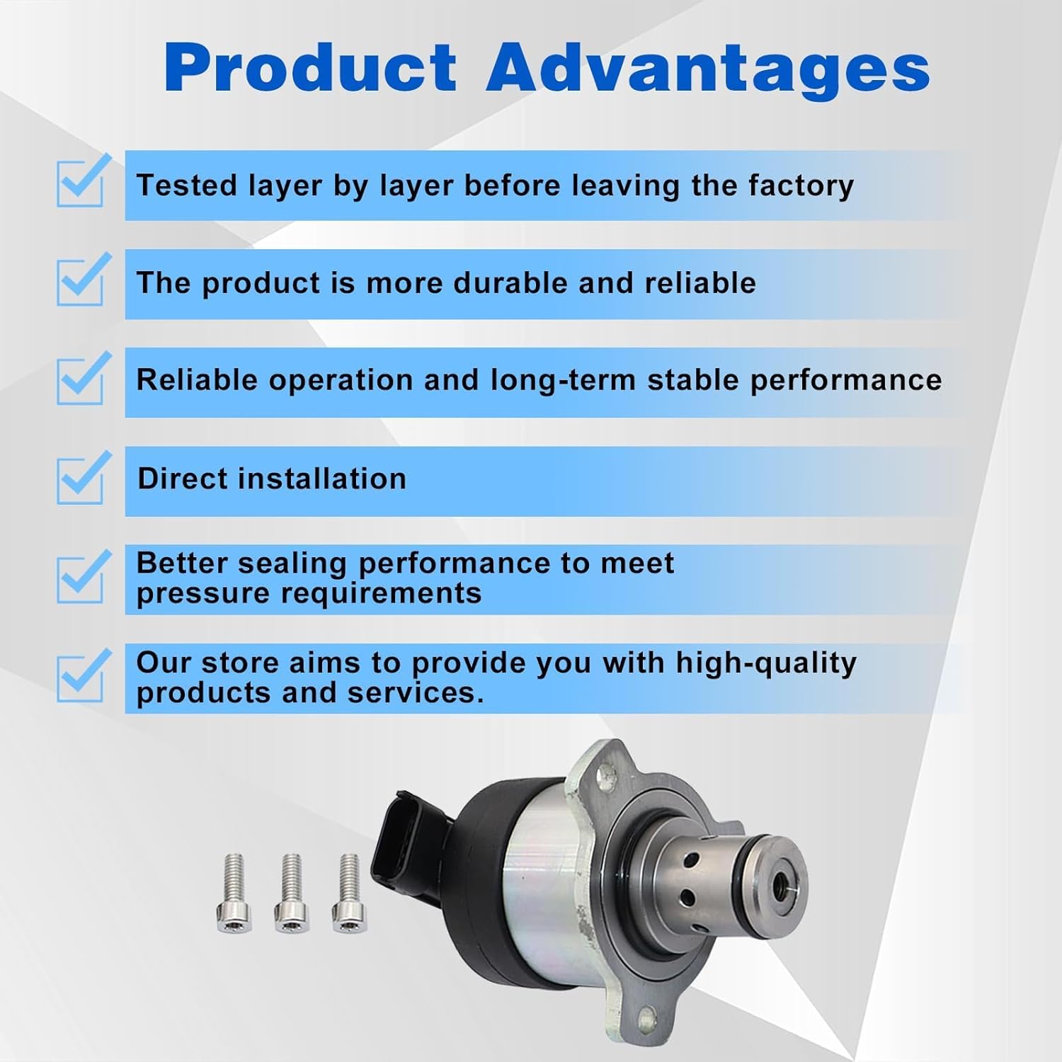 SecosAutoparts A0000900069 – Válvula de control de cantidad de medidor de combustible compatible con motor diesel DD13 DD15 DD16 apto para