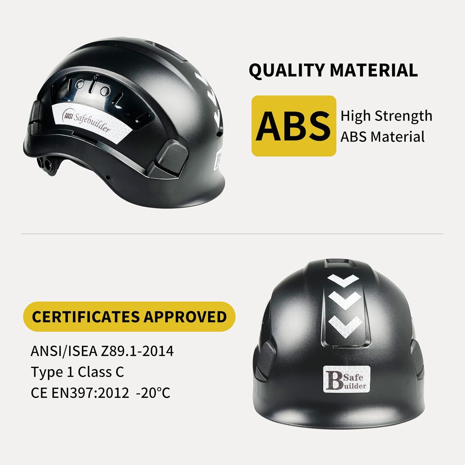 CR06 Casco de seguridad de construcción ABS Sistema de ventilación ajustable aprobado por OSHA cascos de trabajo industrial protección de cabeza