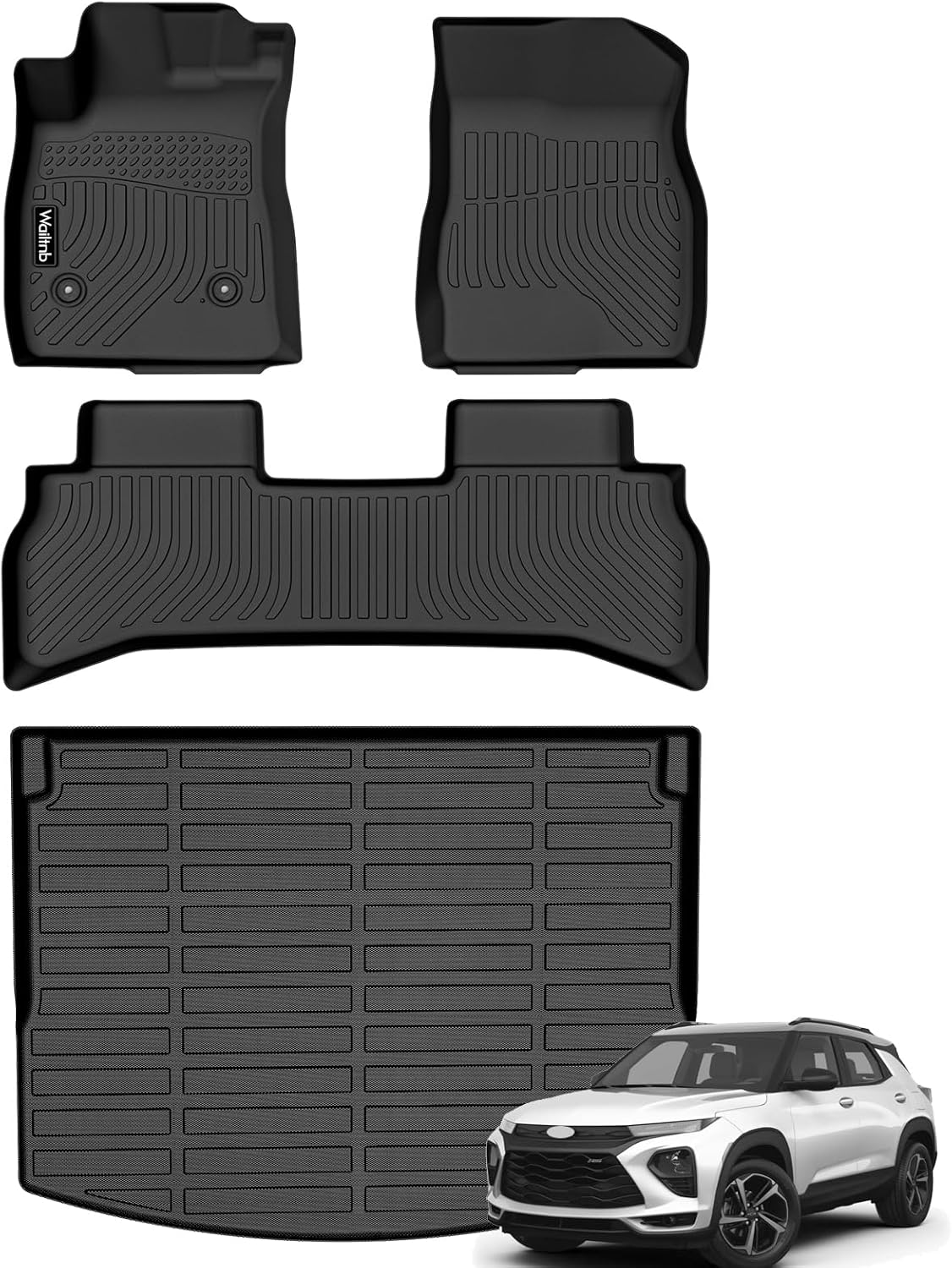 Alfombrillas de automóvil y forros para maletero de carga compatibles con Chevy Trailblazer 2021 2022 2023 2024 para todo tipo de clima, juego