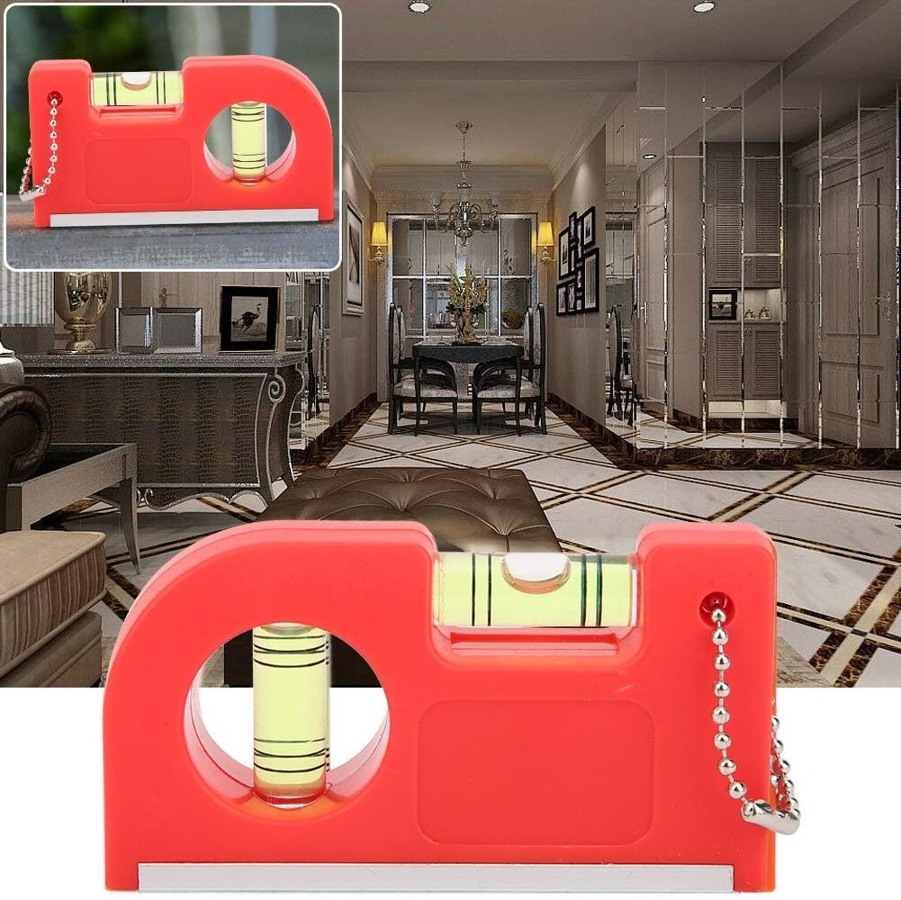 2 niveladores magnéticos, herramienta de medición de nivel horizontal para el hogar al aire libre, para oficios de construcción, albañilería,