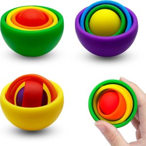 Paquete de 3 juguetes sensoriales para la ansiedad, bola giratoria 3D divertida con giro infinito, juguetes de giroscopio para niños y adultos, Paquete de 3 juguetes sensoriales para la ansiedad, bola giratoria 3D divertida con giro infinito, juguetes de giroscopio para niños y adultos,