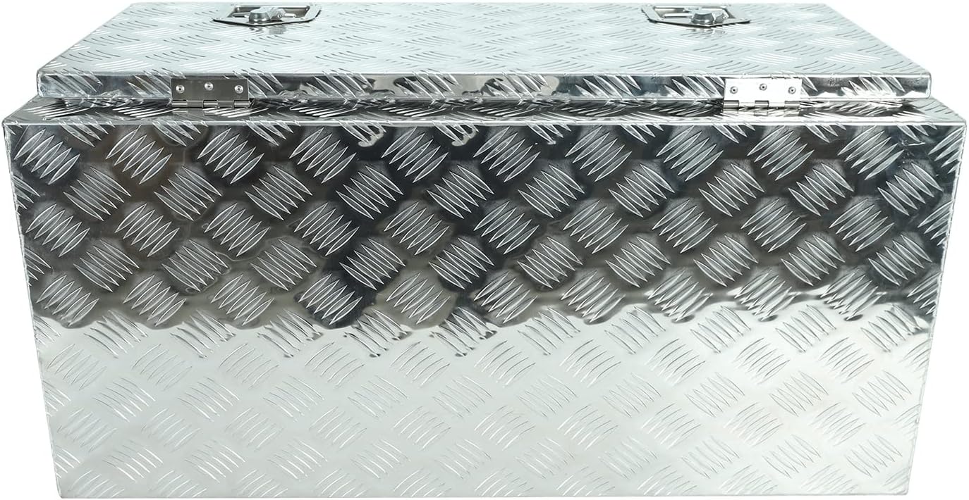 EASYBERG Caja de herramientas de aluminio de 36 pulgadas, caja de herramientas de 5 bares, caja de herramientas de almacenamiento Orgainzer con