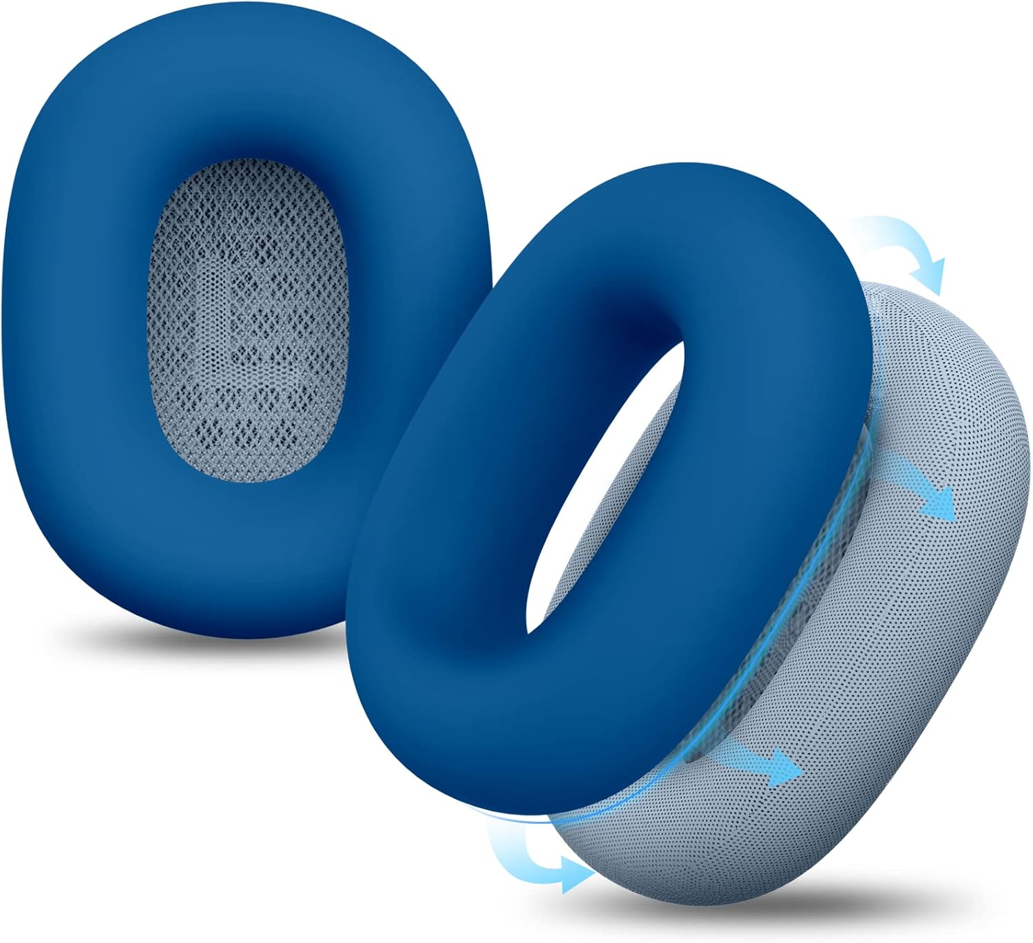 Tandoler Protector de silicona para audífonos AirPods Max, a prueba de sudor, fácil de lavar, resistente, color azul
