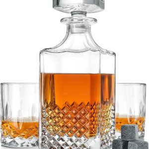 Regalo de lujo para hombres  Juego de decantador de whisky para tu querido esposo o papá  2 vasos de whisky y decantador es una gran idea de regalo Regalo de lujo para hombres  Juego de decantador de whisky para tu querido esposo o papá  2 vasos de whisky y decantador es una gran idea de regalo