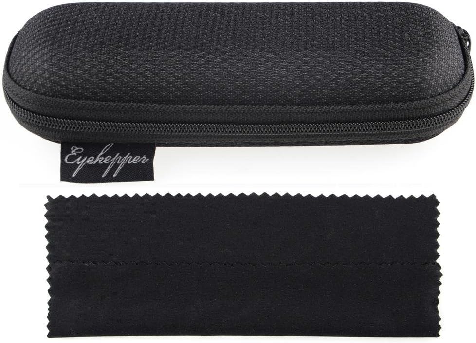 Eyekepper Lentes de lectura progresivos con protección UV de medio borde, 3 niveles, multienfoque, para hombres y mujeres, marco de memoria flexible