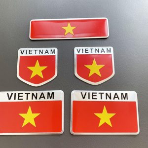 5 calcomanías de metal con la bandera vietnamita de Vietnam VN para automóvil, camiones, SUV, barcos, parachoques, ventanas, guardabarros, insignias 5 calcomanías de metal con la bandera vietnamita de Vietnam VN para automóvil, camiones, SUV, barcos, parachoques, ventanas, guardabarros, insignias