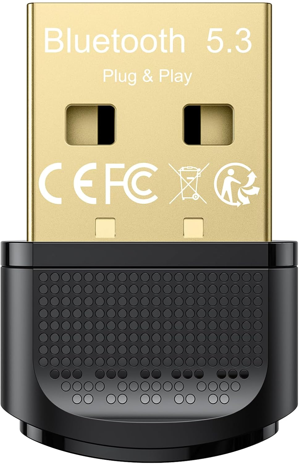 Adaptador Bluetooth para PC 5.3, Maxuni USB Bluetooth Dongle USB 5.3 EDR adaptador para portátil, teclado, ratón, auriculares, altavoces, Bluetooth