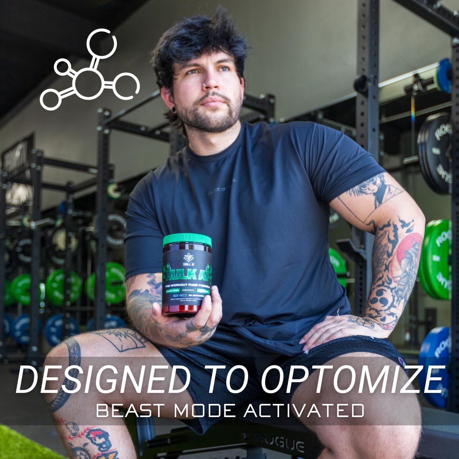 Swole AF  Hulk AF  Fórmula de bomba de preentrenamiento  No estimulante mejora la resistencia a la circulación  Suplemento dietético para salida de
