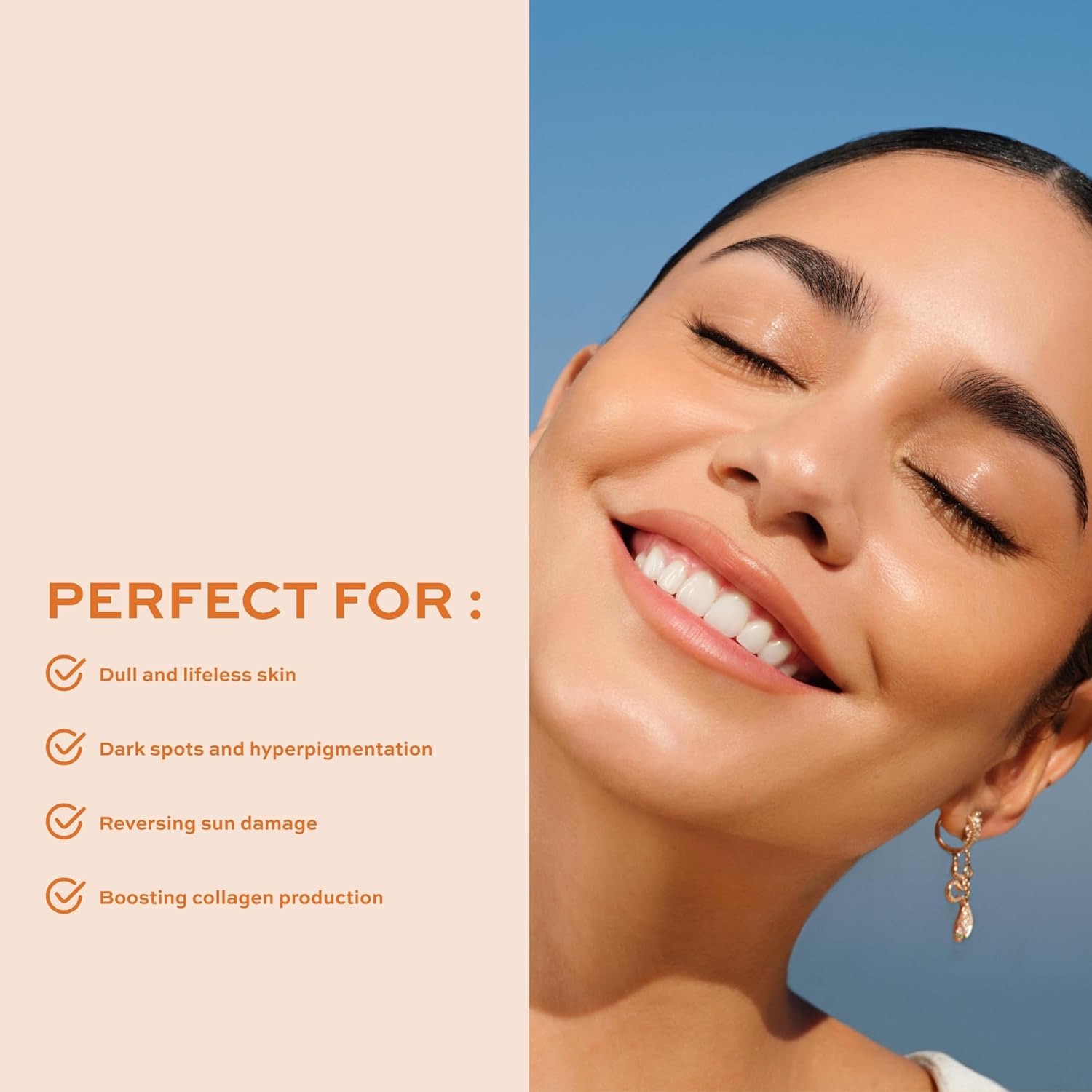 KNOW Beauty Arctic Gold – Máscara de vitamina C  Ilumina la piel opaca, elimina las manchas oscuras y la pigmentación, revierte el daño solar,