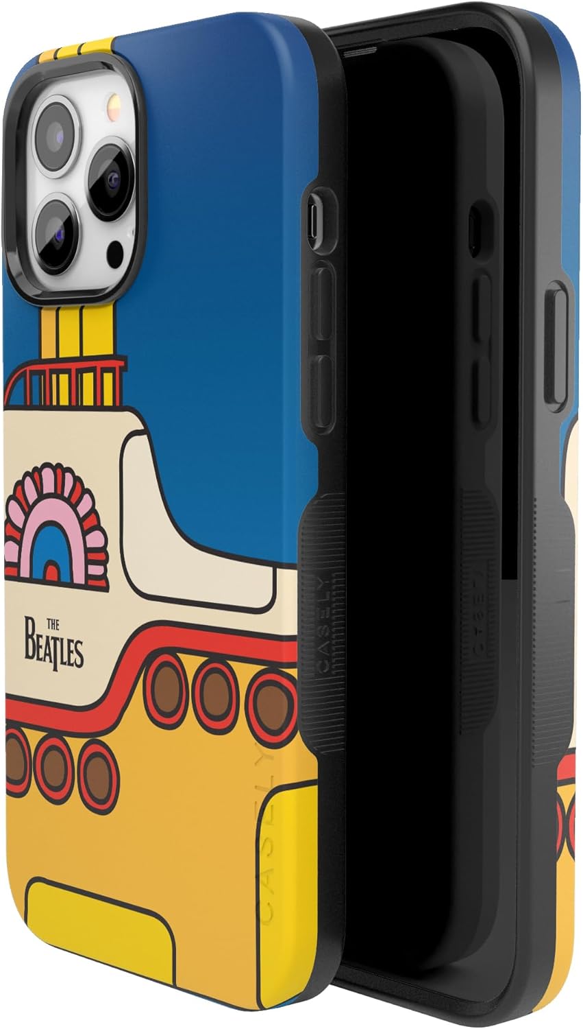 Casely Funda diseñada para iPhone 13 Pro  Beatles  Yellow Submarine  Funda atrevida compatible con MagSafe