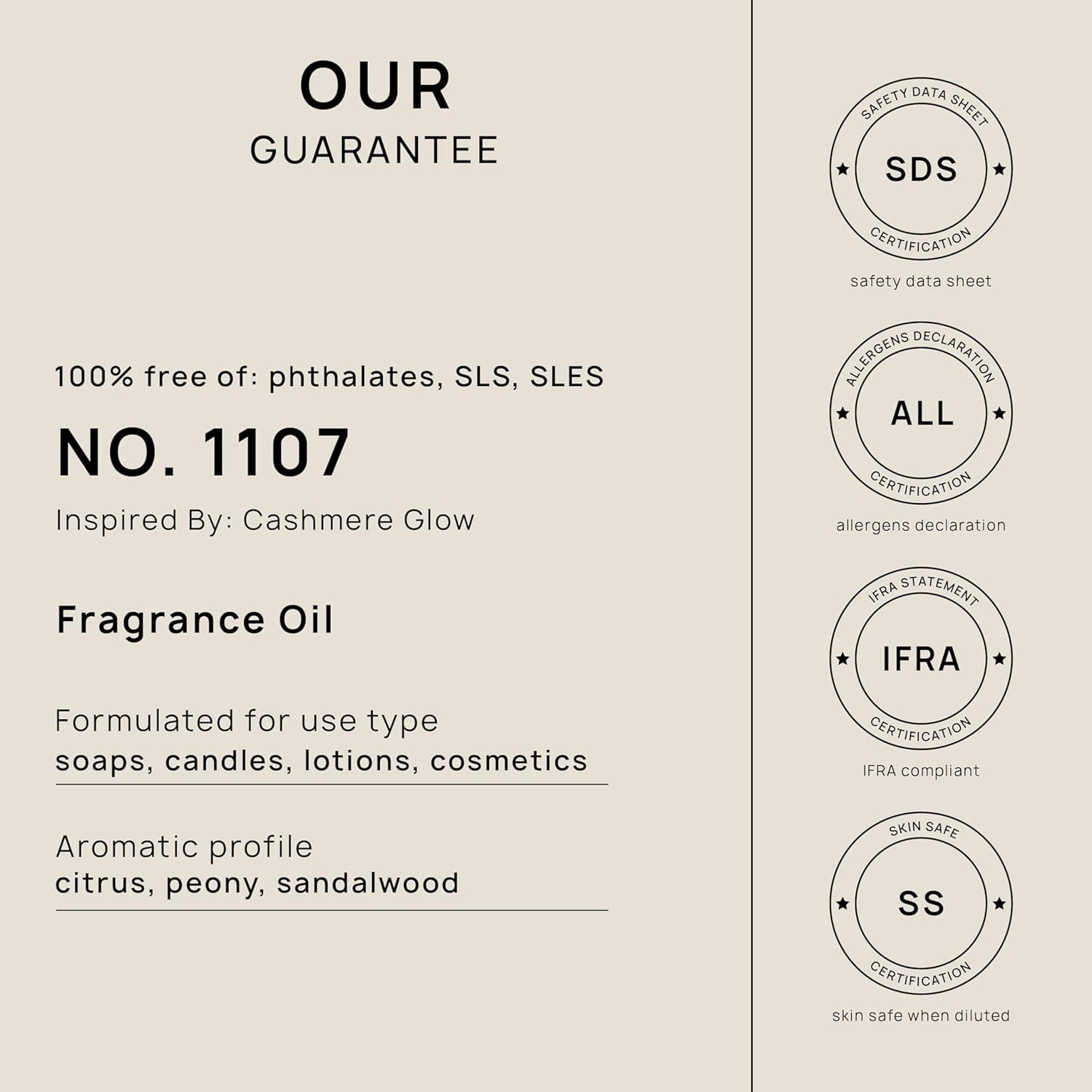 VINEVIDA 4 onzas Aceite de fragancia de cachemira brillante para hacer jabón, aromas para hacer velas, aceites de perfume, velas de soja, bombas de