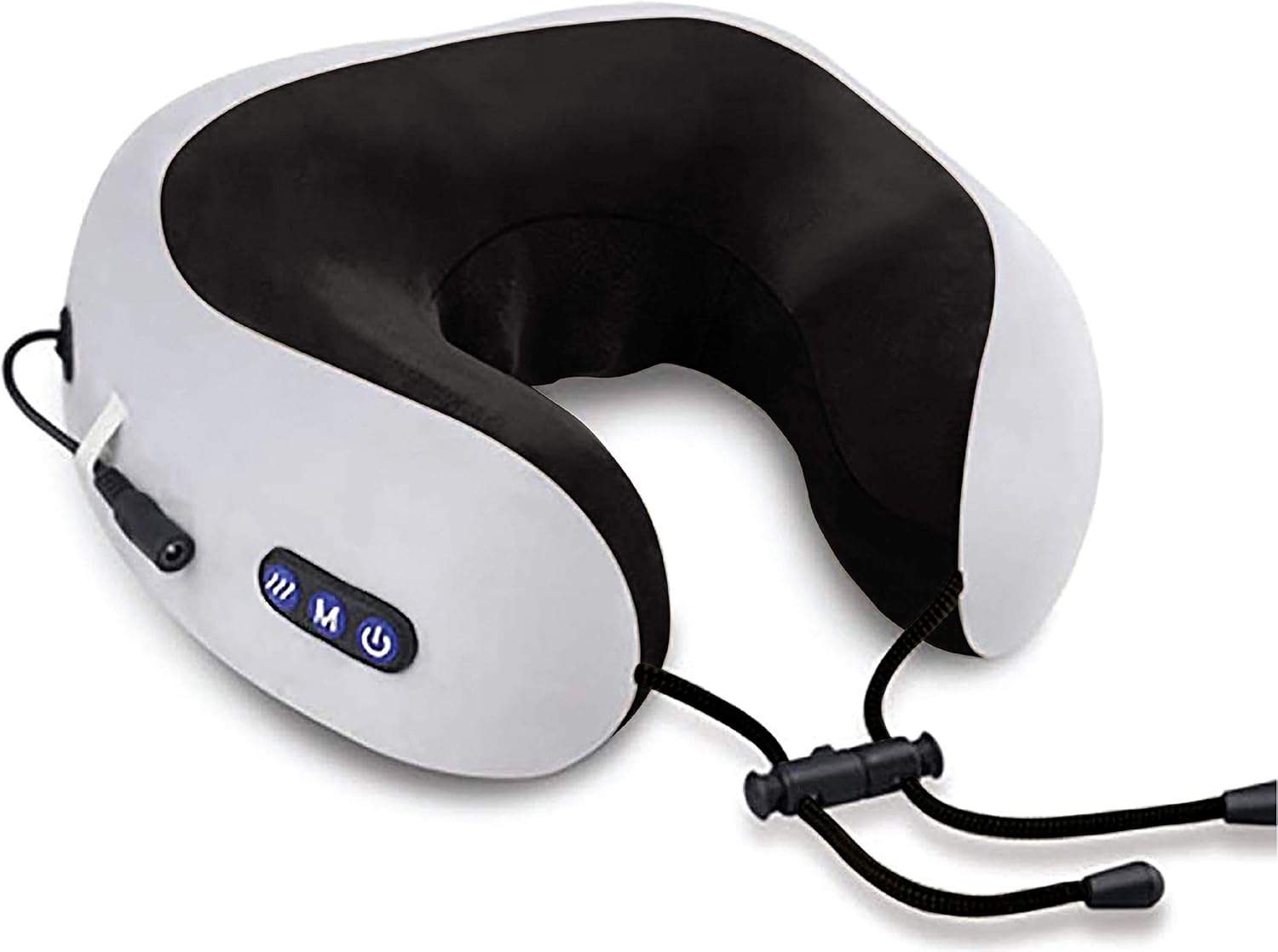 TRAKK Masajeador de cuello y almohada de viaje, almohada de cuello en forma de U y masajeador eléctrico para músculos, hombros, dolor cervical y