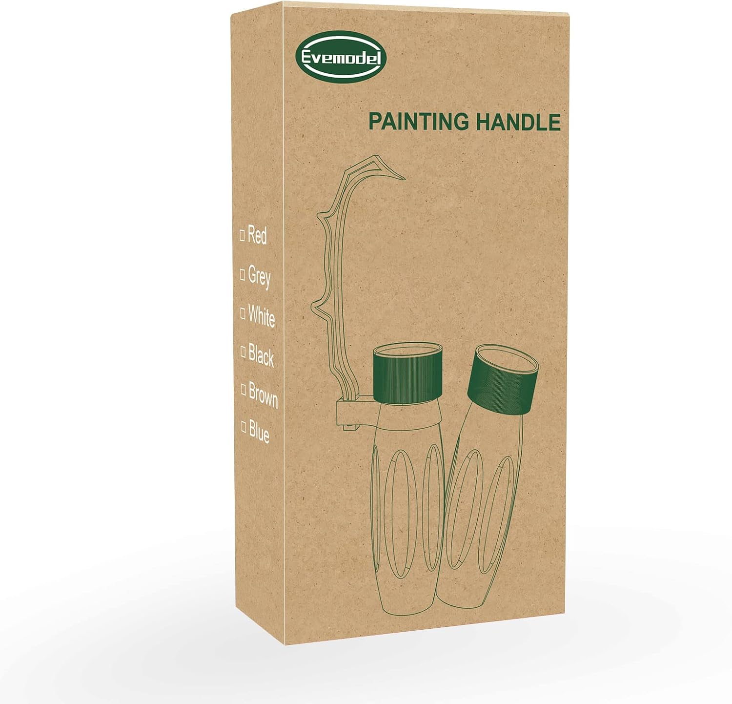 WH01 – Manija de pintura para miniautres Wargame con bases modelo (marrón)