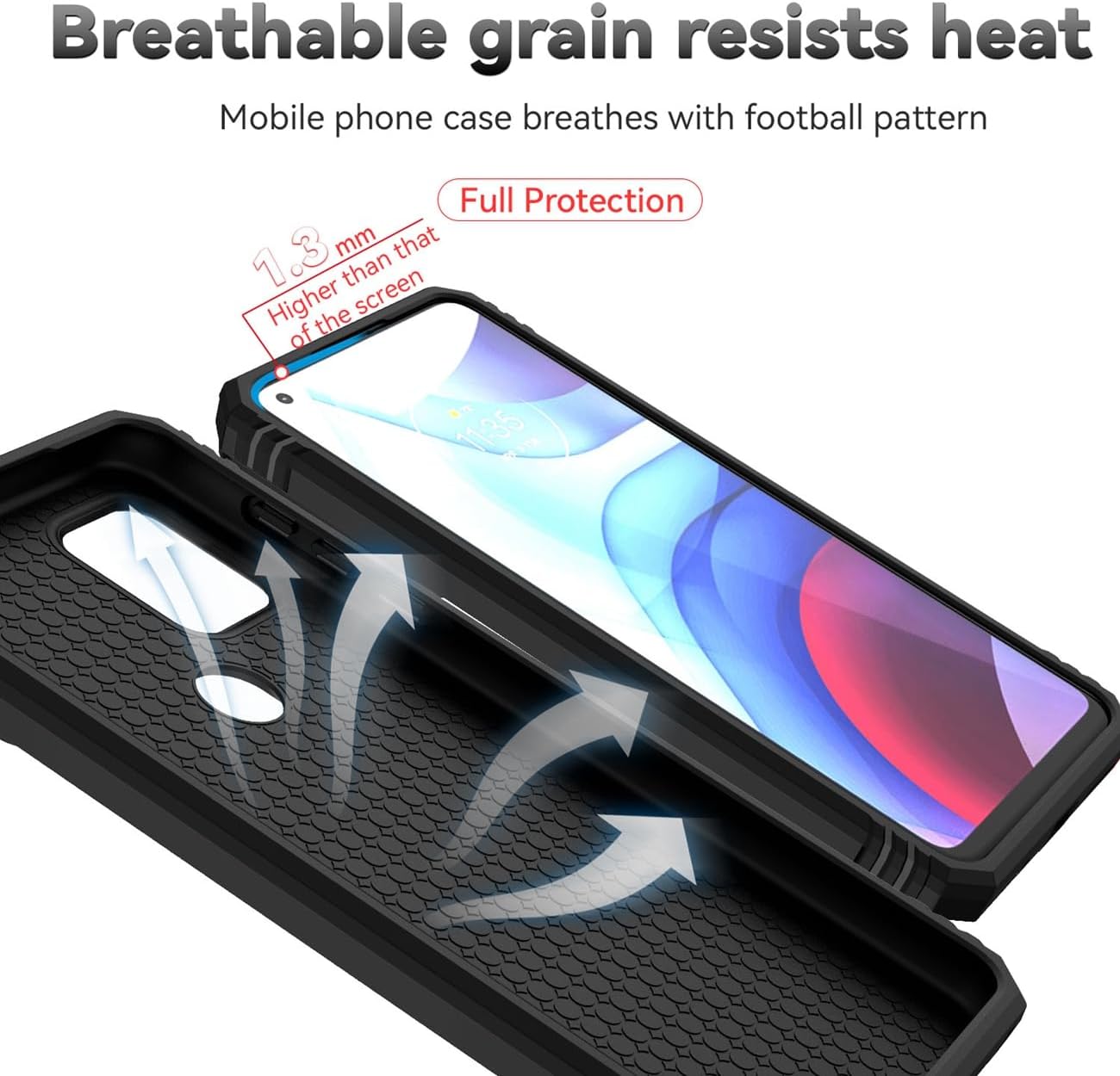 Yodueiv Funda para Moto G Stylus 5G 2021Motorola G Stylus 5G 2021 XT2131 con protector de pantalla de vidrio templado y funda para cámara