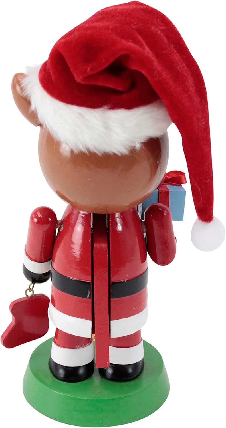 Dan Dee Rudolph The Red-Nosed Reindeer  Cascanueces de Rudolph de 8.5 pulgadas  Decoración navideña oficial y coleccionable, marrón
