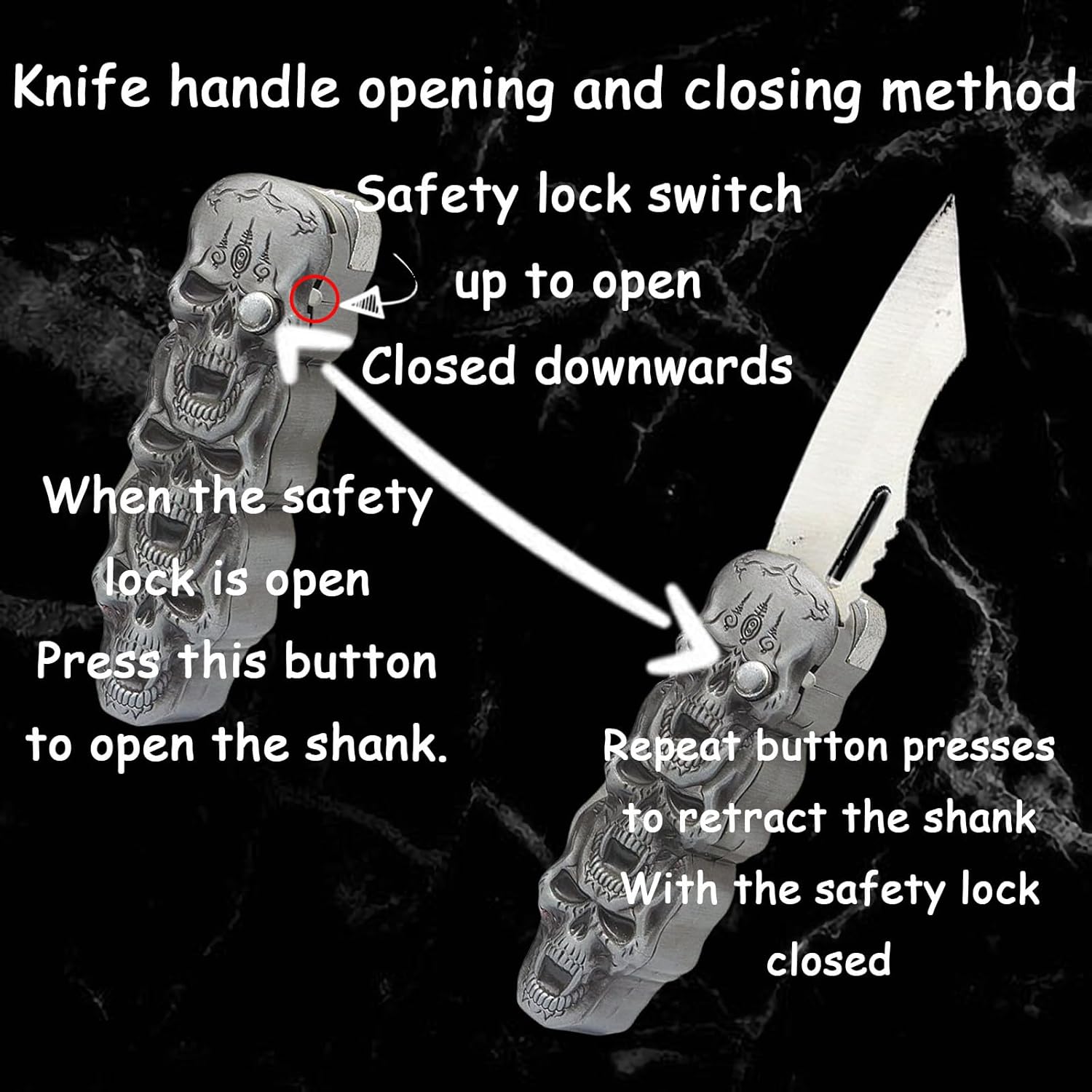 WEQTETJU Encendedor tipo antorcha de calavera, calavera de metal en relieve, genial, multifuncional, rellenable, ajustable, encendedor único a