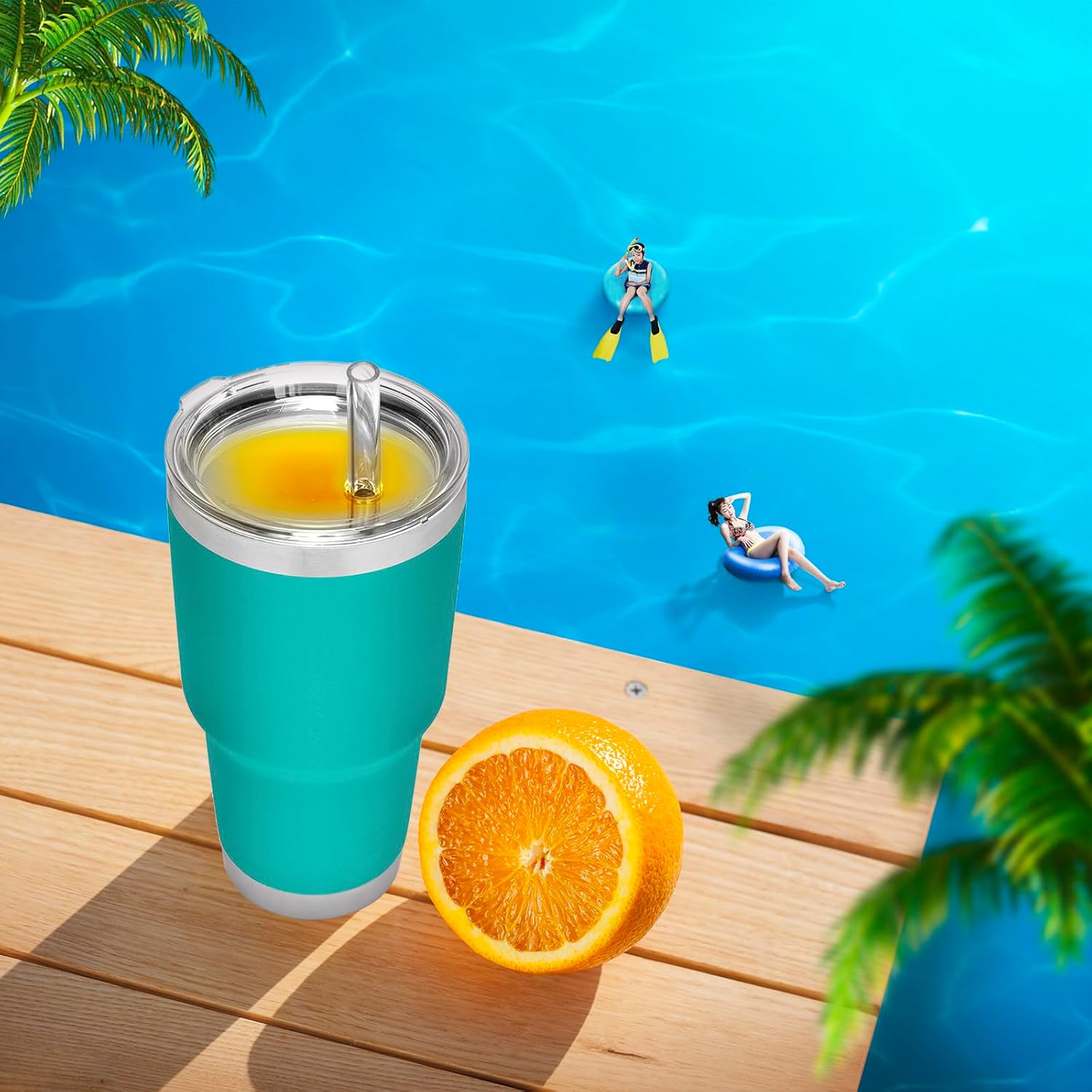 Vaso de 20 onzas, tapas de popote de repuesto compatibles con YETI Rambler de 16 onzas, vaso de 20 onzas, taza de 24 onzas, taza con popote de 25
