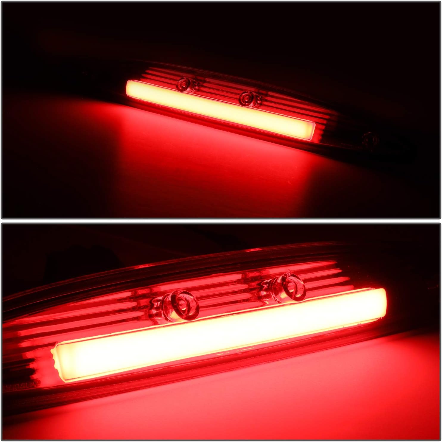 DNA MOTORING 3BL-FEPD96-3D-LED-RD – Luz de freno trasera LED 3D con lente roja compatible con Ford Expedition 97-02