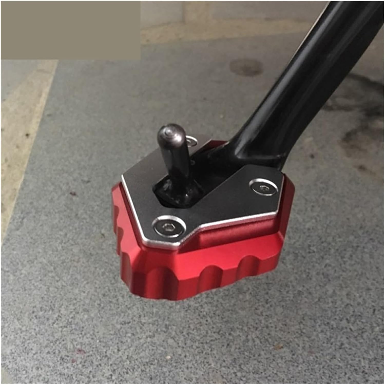 LeosHi Compatible with MT-07 MT 07 XSR 700 XSR700 FZ 07 2014-2022 Motorcycle CNC Kickstand Foot Side Stand Extension Pad Support Plate (Size  MT07