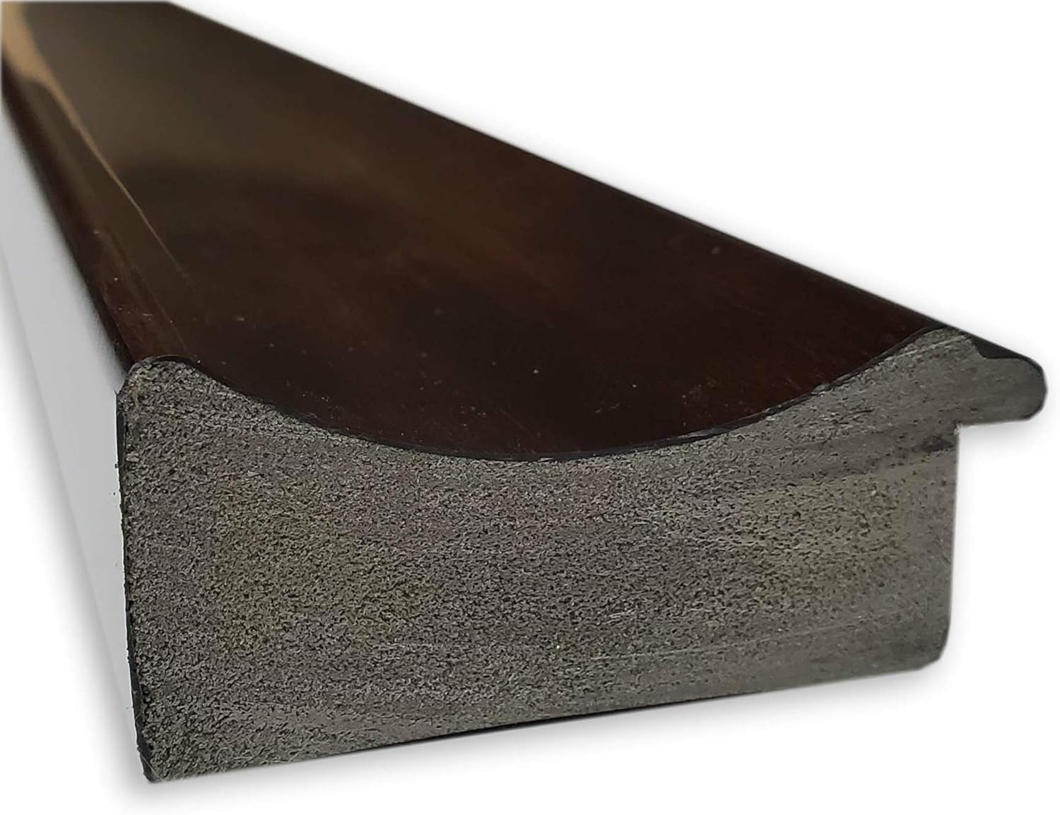 Amanti Art Espejo de pared para puerta, espejo de longitud completa (53.25 x 19.25 pulgadas), espejo de cuerpo completo marrón café y espejo para