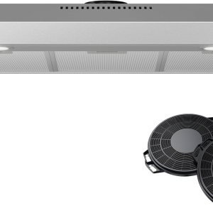 CIARRA Campana extractora para debajo del gabinete de 30 pulgadas en acero inoxidable y kit de filtro de carbono con conductos convertible sin CIARRA Campana extractora para debajo del gabinete de 30 pulgadas en acero inoxidable y kit de filtro de carbono con conductos convertible sin